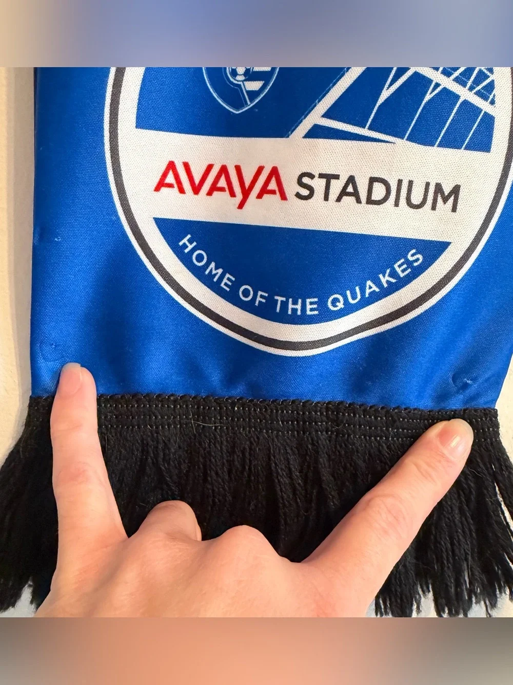 San Jose Earthquakes Avaya Stadium Blue Scarf Quakes
